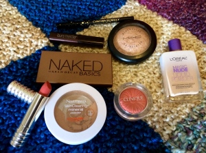Here's the makeup I brought for four days away.